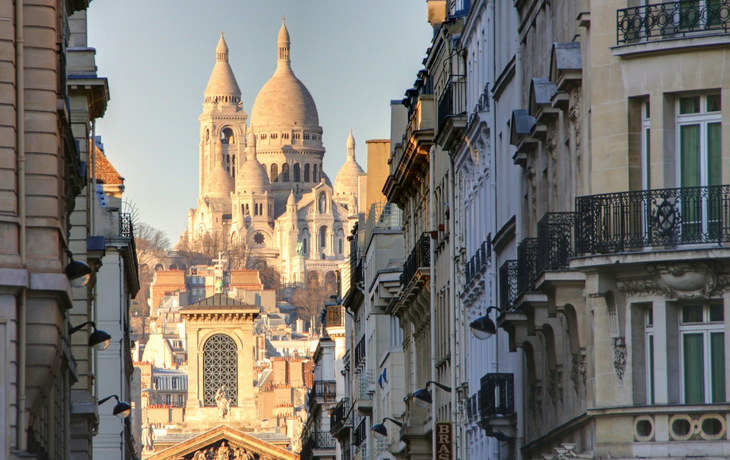 Blick auf Basilika Sacré-Cœur