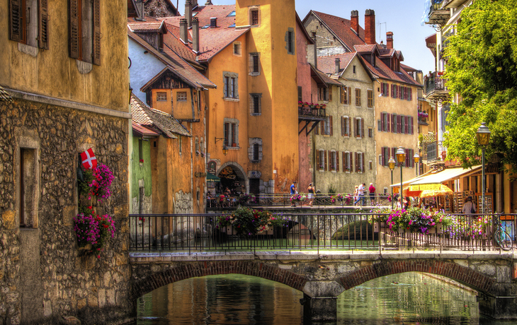 Alpenstadt Annecy im Südosten Frankreichs