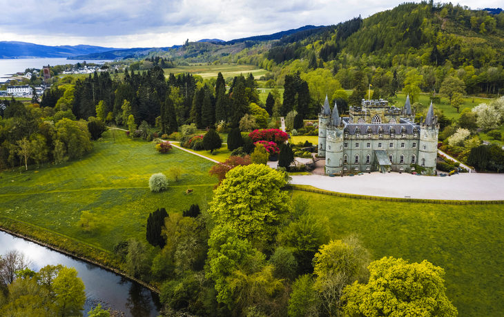 Luftaufnahme von Inveraray Castle