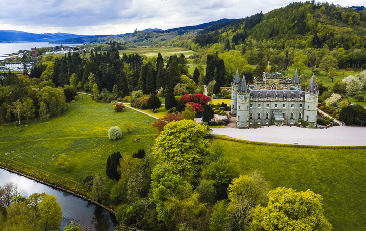 Luftaufnahme von Inveraray Castle