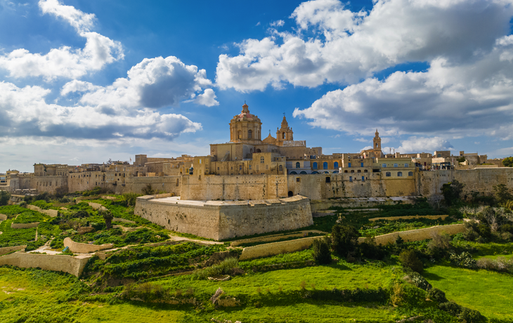 die alte Hauptstadt Maltas, die Stadt Mdina und deren Hauptkirche