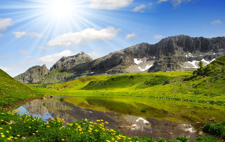 Lago Spinale in den Dolomiten