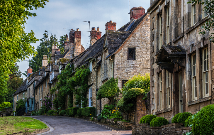 Steinhäuser in Burford in den Cotswolds