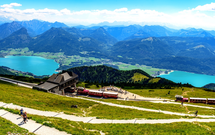 Schafbergbahn nahe Sankt Wolfgang im Salzkammergut
