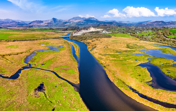 Welsh Highland Railway im Snowdonia-Nationalpark
