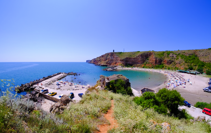 die malerische Bucht Bolata nördlich des Kap Kaliakra, Bulgarien