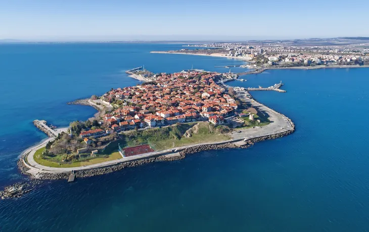 Nessebar, antike Stadt an der Schwarzmeerküste von Bulgarien