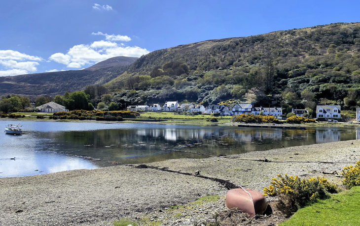 Blick auf die Isle of Arran in Schottland