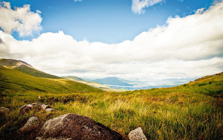 Berg Ben Nevis in Schottland