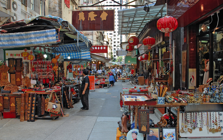 Antiquitätenmarkt in Hongkong