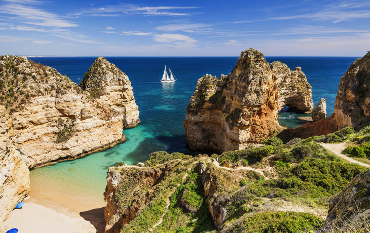 Bucht in der Nähe von Lagos an der Algarve, Portugal
