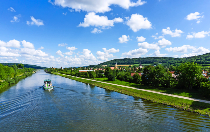 Panorama von Berching in Bayern Main-Donau-Kanal