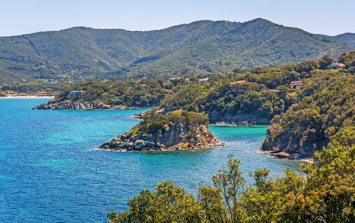 Aussichtspunkt in der Nähe von Procchio auf der Insel Elba, Toskana, Italien