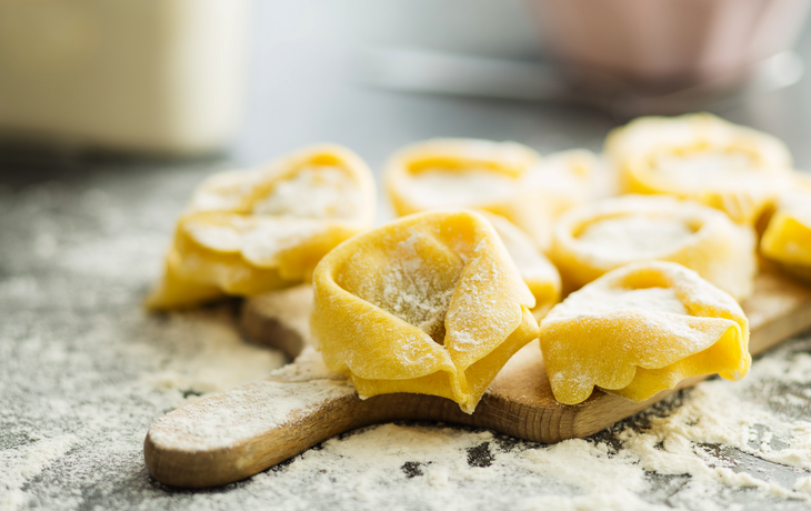 traditionelle italienische Tortellini-Nudeln