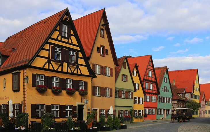 die Schmiedgasse im bayerischen Dinkelsbühl, Deutschland