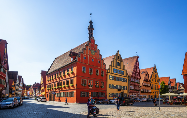 Marktplatz von Dinkelsbühl in Bayern, Deutschland
