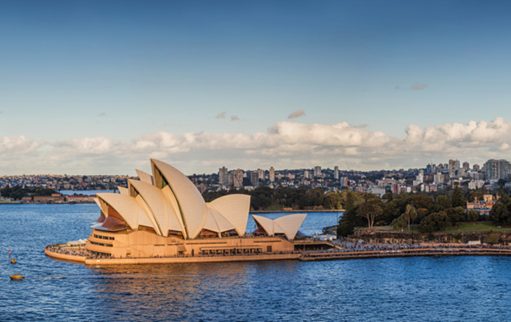 Panoramablick auf Sydney Harbour
