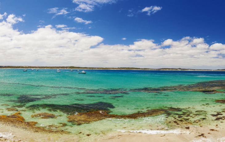 Panorama von Vivonne Bay auf Kangaroo Island