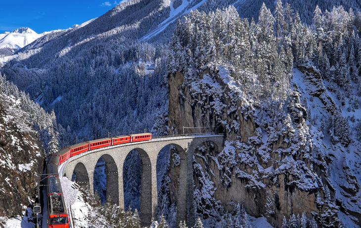 Gornergratbahn in Zermatt in der Monte-Rosa-Region in der Schweiz