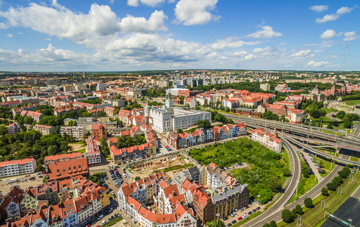 Stettin – Blick auf die Altstadt mit dem Schloss