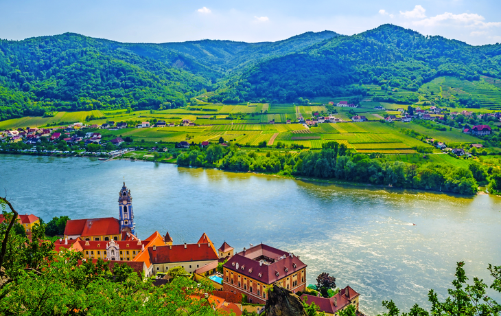 Dürnstein an der Donau in der Wachau, Österreich
