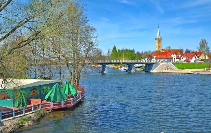 der beliebte Urlaubsort Mikolajki (dt. Nikolaiken) am Spirdingsee in den Masuren, Polen