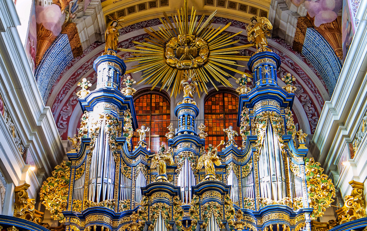 Orgel in der katholischen Barockkirche in Święta Lipka