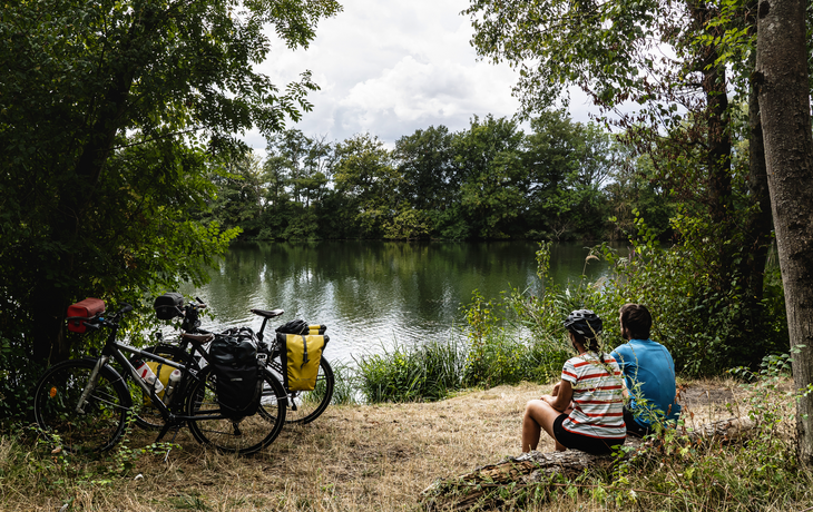 A vélo au bord de la Saône