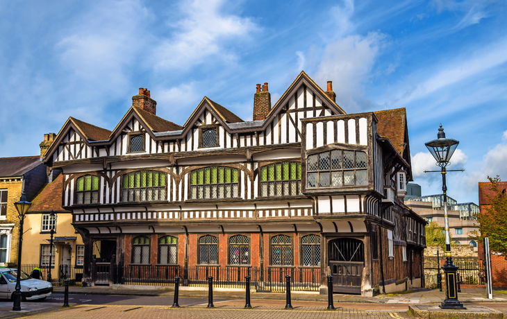 Tudor House in Stadtzentrum von Southampton, England